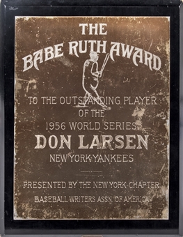 Don Larsens 1956 World Series MVP Award (Don Larsen LOA)